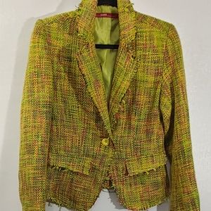 CARS Jeans tweed multi-colored blazer jacket  SZ L